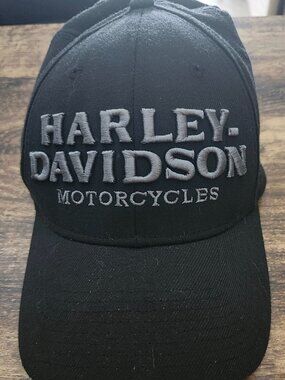 New Era 39THRITY Harley-Davidson One Size Fits All Baseball Cap Hat **USED**